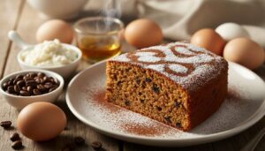 Torta ricotta e caffè senza farina senza burro e senza lievito deliziosa