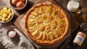 TORTA SALATA Velocissima SALVACENA con Patate dorata e croccante