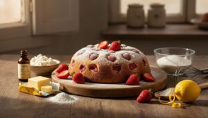 TORTA CON RICOTTA E FRAGOLE morbidissima, semplice e veloce